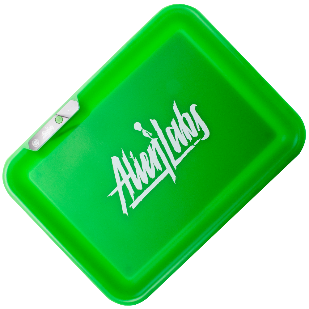 Alien Labs (Green) LED Rolling Tray by Glow Tray LOUDcpt