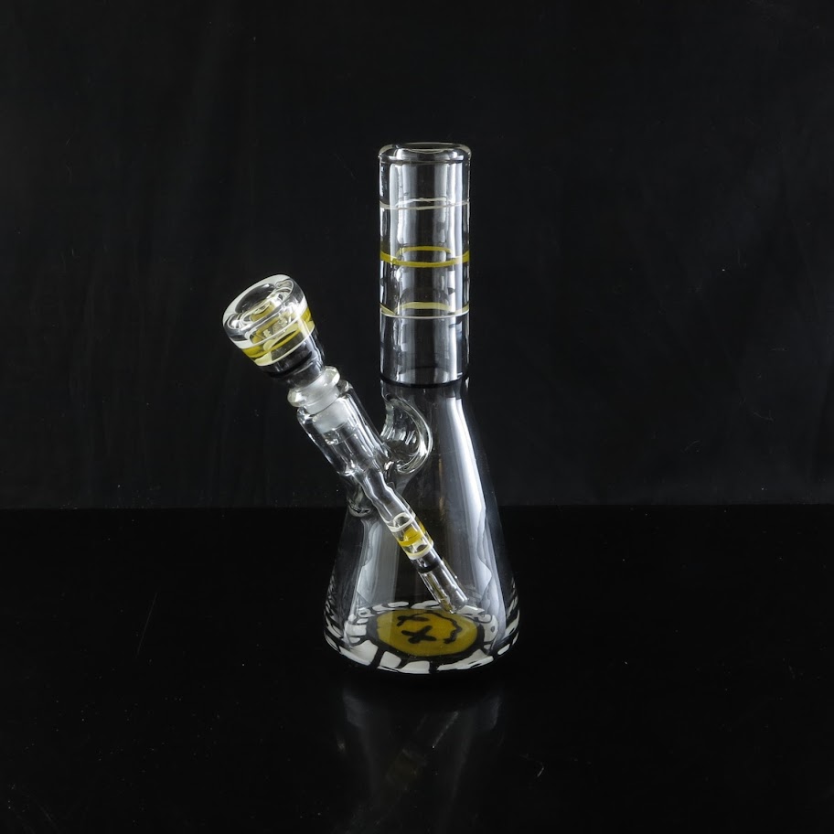 Praxis Glass Small Flask Bong "HAVE A G'DAY" (With Free Case) LOUDcpt