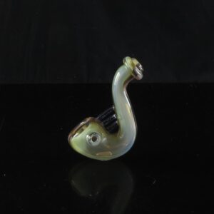 Praxis Glass - 4-Hole Bowl and Poke Yellow Woodgrain Pipe